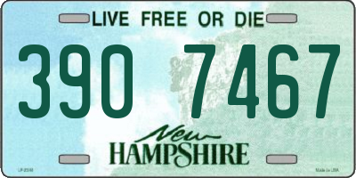 NH license plate 3907467