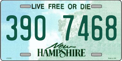 NH license plate 3907468