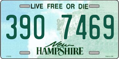 NH license plate 3907469