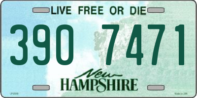 NH license plate 3907471