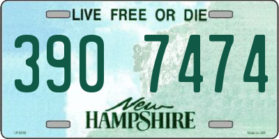 NH license plate 3907474