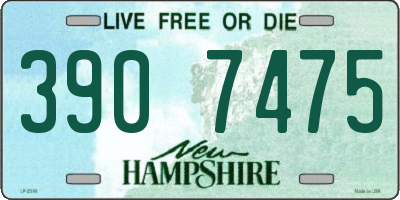 NH license plate 3907475