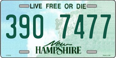 NH license plate 3907477