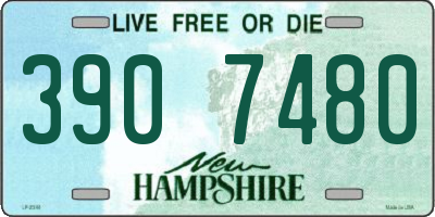 NH license plate 3907480