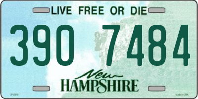 NH license plate 3907484