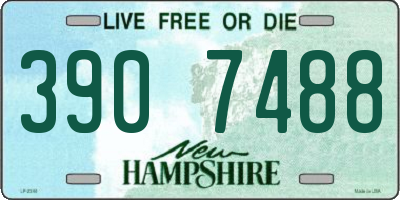 NH license plate 3907488