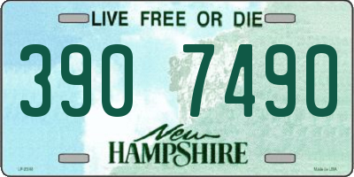 NH license plate 3907490