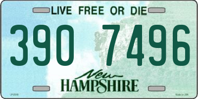 NH license plate 3907496