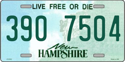 NH license plate 3907504