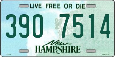 NH license plate 3907514