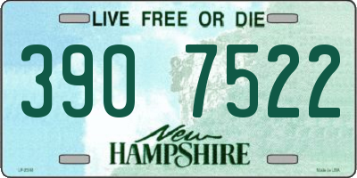 NH license plate 3907522