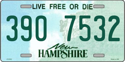 NH license plate 3907532