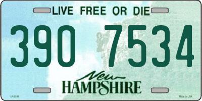 NH license plate 3907534