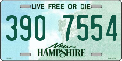 NH license plate 3907554