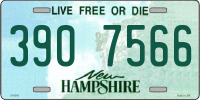 NH license plate 3907566
