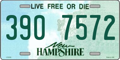 NH license plate 3907572