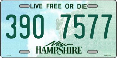 NH license plate 3907577