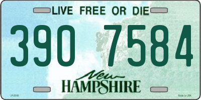 NH license plate 3907584