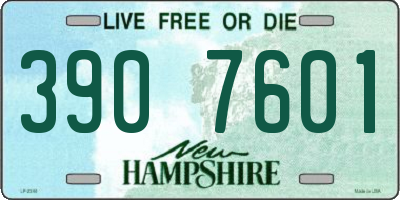 NH license plate 3907601