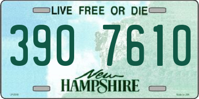 NH license plate 3907610