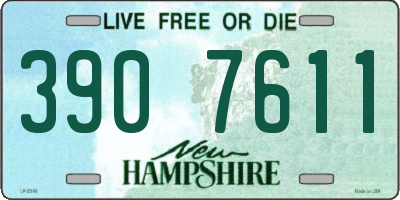 NH license plate 3907611