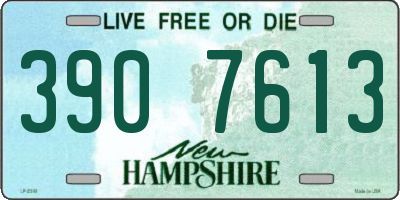 NH license plate 3907613