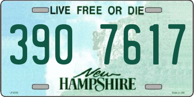 NH license plate 3907617