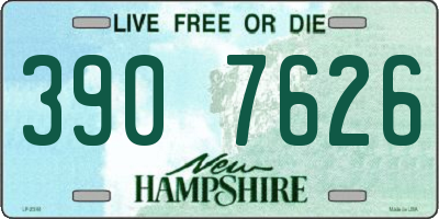 NH license plate 3907626