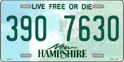 NH license plate 3907630