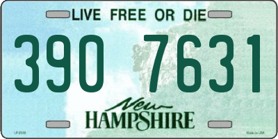 NH license plate 3907631