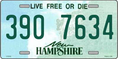 NH license plate 3907634