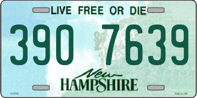 NH license plate 3907639