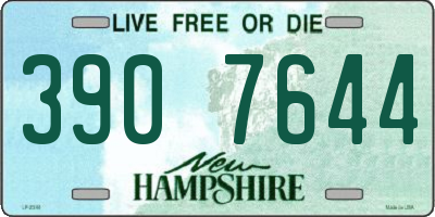 NH license plate 3907644