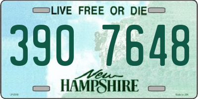 NH license plate 3907648