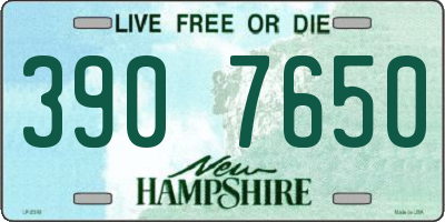 NH license plate 3907650