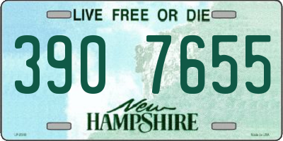 NH license plate 3907655