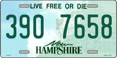 NH license plate 3907658