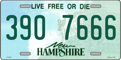 NH license plate 3907666