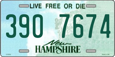 NH license plate 3907674