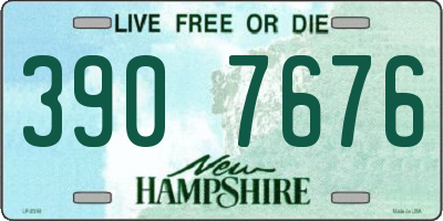 NH license plate 3907676