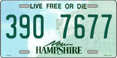 NH license plate 3907677