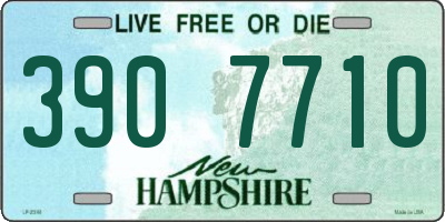 NH license plate 3907710