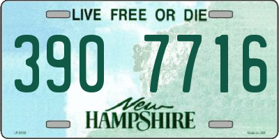 NH license plate 3907716