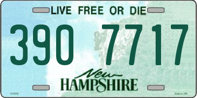 NH license plate 3907717