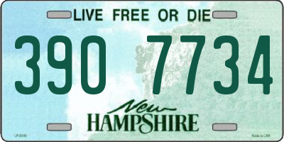 NH license plate 3907734