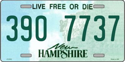 NH license plate 3907737