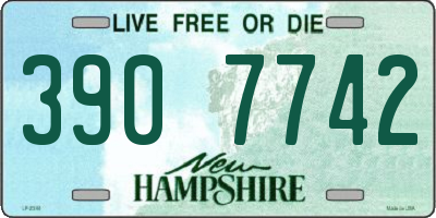 NH license plate 3907742