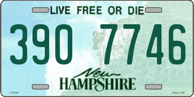 NH license plate 3907746