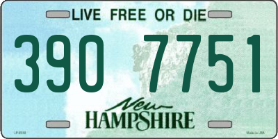 NH license plate 3907751
