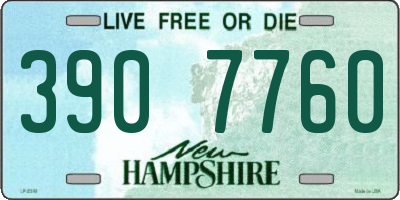 NH license plate 3907760